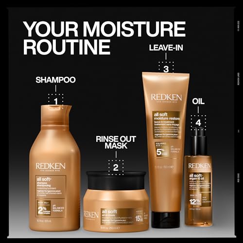 Redken All Soft All-In Deep Conditioning Mask – For Dry Hair, 8.4 Fl Oz