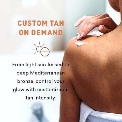 Sunless Tanning Lotion | Anti-Aging Self-Tanner | Body Tanning | Sun Kiss Glow Bronze Finish | Bronzer Lotion For All Skin Types | Just Nutritive | 8 Oz