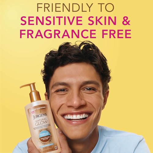 Jergens Natural Glow Hydra Gel Self Tanner, Medium to Deep, 8.3 fl oz