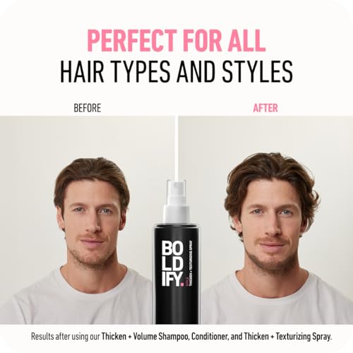 Boldify Hair Thickening & Volumizing Texture Spray for Fine Hair