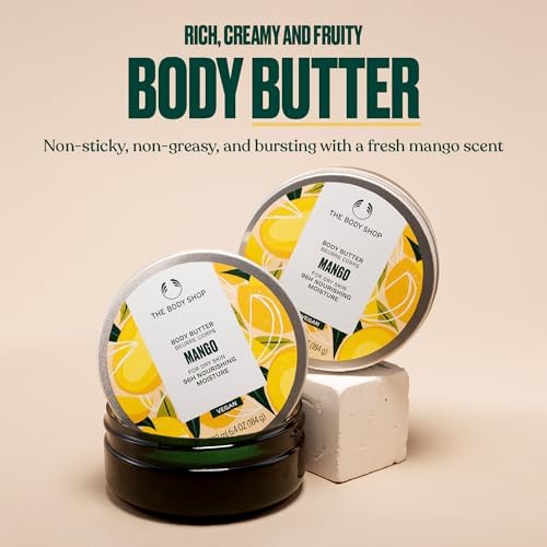 The Body Shop Mango Body Butter | 96Hr Moisture, For Dry Skin, 6.4 Oz
