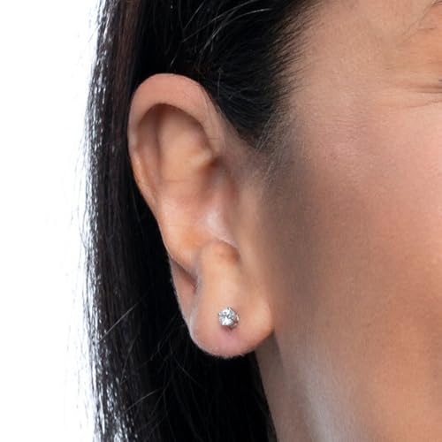 Amazon Essentials 0.25 to 1 Carat IGI Certified Solitaire Lab Grown Diamond Stud 14k Gold 4 Prong Round Cut Earrings (G-H Color VS1-VS2 Clarity)