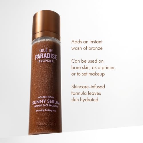 Isle of Paradise Sunny Serum Instant Bronzing Setting Mist, 3.38 fl oz