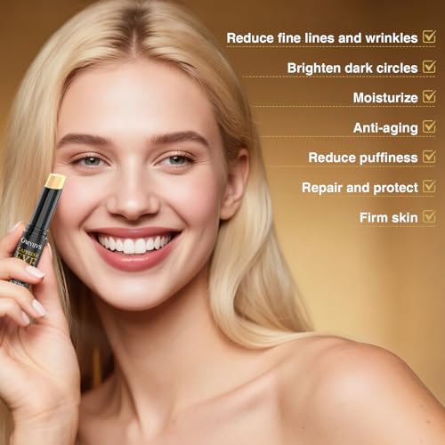 Caffeine Eye Stick With Retinol, Hyaluronic Acid for Dark Circle, Wrinkles, Under Eye Cream Anti Aging for Puffiness and Bags Reduces Fine Lines