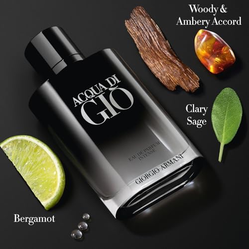 Armani Beauty Acqua di Giò Eau de Parfum Intense - Woody Cologne - 3.3 Fl Oz