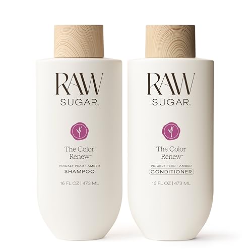 Raw Sugar Shampoo and Conditioner Set, The Color Renew Hair Care Duo, 16 Fl Oz (2 Products) Protects Color, A Renewing Haircare Bundle, Without SLS/SLES & Parabens, Vegan