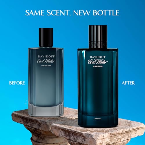 Davidoff Cool Water Parfum – Fougère Cologne for Men – With Pink Pepper, Vetiver & Sandalwood – Long-Lasting Fragrance
