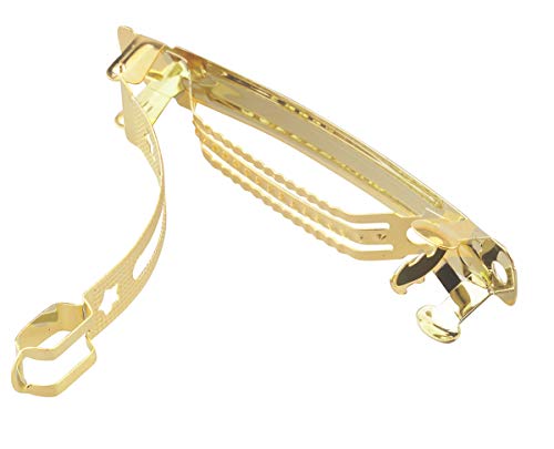 ALLinONE Gold Plated French Barrette Hair Clips for DIY Craft Project (60mm-20pcs)