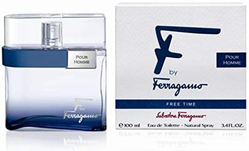 FERRAGAMO F by Ferragamo Free Time Eau de Toilette Pour Homme, Cologne Spray for Men, 3.4 Fl. Oz.