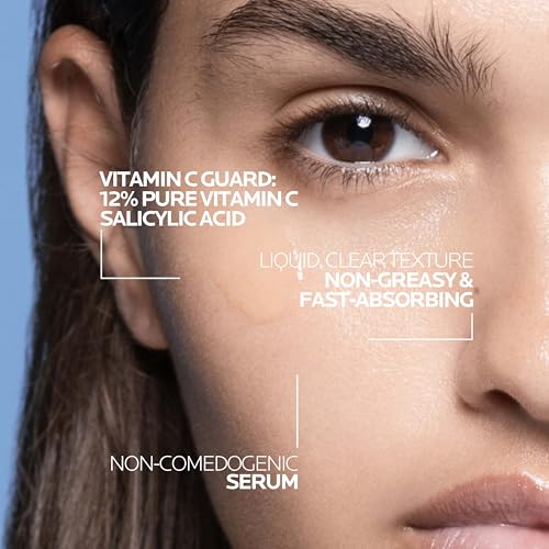 La Roche-Posay Pure 12% Vitamin C Serum with Hyaluronic Acid, 1.01 fl oz