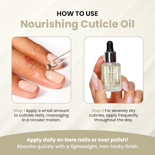 LONDONTOWN Kur Nourishing Cuticle Oil, 0.40 Fl Oz with Dropper