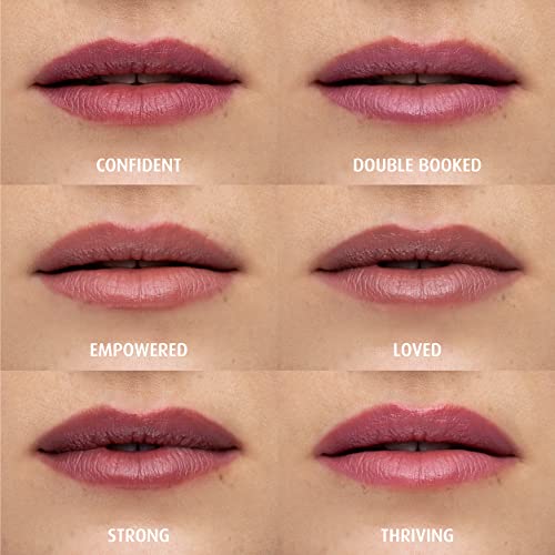 Lune+Aster PowerLips Lipstick - Confident - Formulated with nourishing jojoba oil, vitamin E and sunflower seed oil, the creamy, lightweight texture glides on smoothly