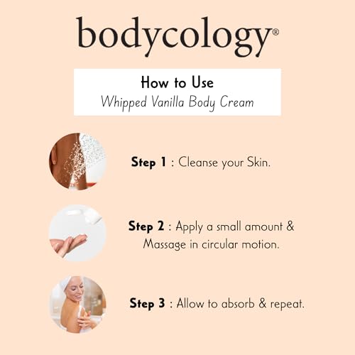 Bodycology Shea Butter Body Cream, Whipped Vanilla, 8 oz