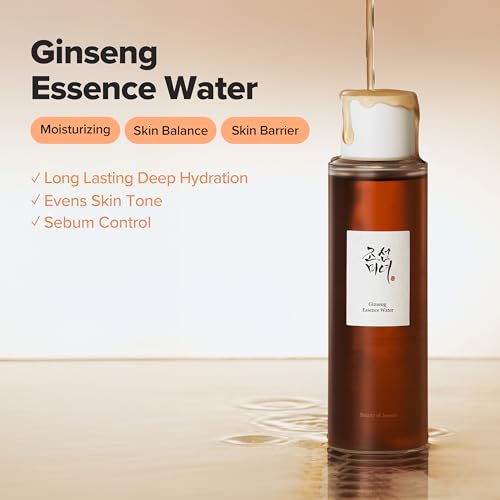 Beauty of Joseon Ginseng Essence Water Hydrating Face Toner for Dry, Dull Skin. Korean Moisturizing Skin Care for Men and Women 150ml, 5.07 fl.oz.