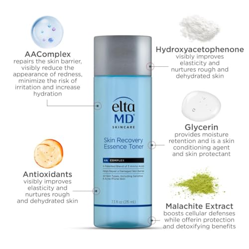 EltaMD Skin Recovery Essence Hydrating Face Toner, Alcohol-Free, 7.3 oz