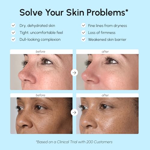 MAREE Face Moisturizer – Firming & Lifting Face Cream for Women with Collagen, Retinol & Hyaluronic Acid – Day & Night Anti-Aging Facial Wrinkle DD Cream Moisturizer for Dry Skin – Blue