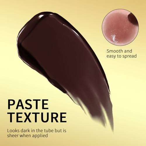 Honey Lipstick Tinted Lip Balm - Sheer Hydrating Lipstick for All Skin Tones - Moisturizing Lip Color, Nourishing Lip Balm with a Hint of Natural Black Cherry Tint