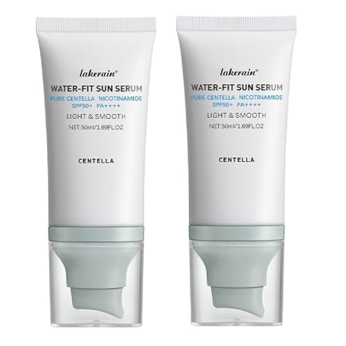 Centella Sunscreen SPF 50,Centella Hyalu Cica Water-Fit Sun Serum,2 Pcs