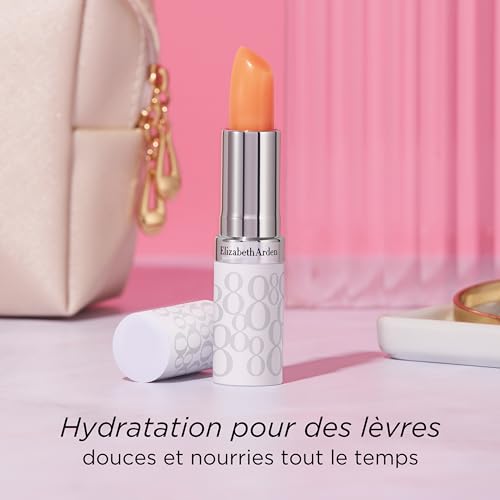 Elizabeth Arden Eight Hour Cream Lip Protectant Stick, Moisturizing Lip Balm, Sheer with Sunscreen, SPF 15, Repairs Cracked Lips, 0.13 oz