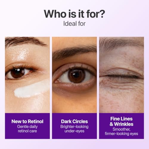 numbuzin No.9 NAD+ Retinol Eye Cream for Dark Circles, Puffiness, Crow's Feet with 50 Peptides, 4% Niacinamide & Ceramide, Reduces Wrinkles & Fine Lines, korean eye cream, 0.33 fl oz