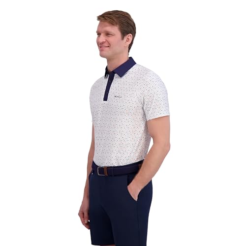 Ben Sherman Men's Performance Golf Shirts– Stretch, Extra Soft Fabric, Moisture-Wicking, Odor Resistant, Coral, X-Large