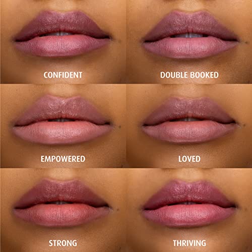 Lune+Aster PowerLips Lipstick - Confident - Formulated with nourishing jojoba oil, vitamin E and sunflower seed oil, the creamy, lightweight texture glides on smoothly