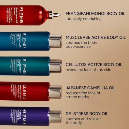 ELEMIS Active Body Concentrate Musclease 100ml, Revitalizing Massage Oil for Tired, Aching Muscles