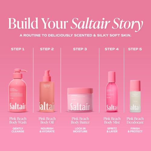 Saltair Multi-Lipid Body Butter | Pink Beach Moisturizer | 10 oz