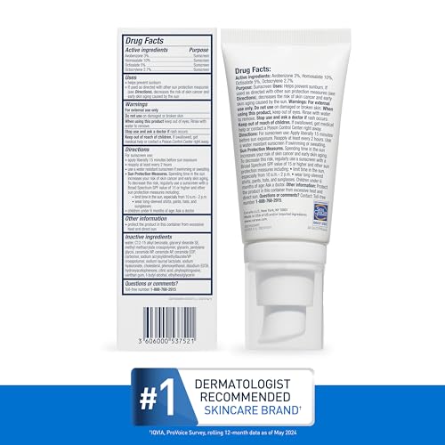 CeraVe Ultra-Light Moisturizing Lotion SPF 30, Sunscreen for Face, 1.7oz