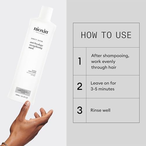 Nioxin Density Defend Anti-Breakage Strengthening Mask | Intense Conditioning | Protects Against Hair Breakage | 16.9 Fl Oz