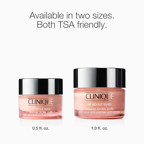 Clinique All About Eyes Lightweight Eye Cream With Vitamin C | Hydrating, Brightening, Depuffing + Dark Circle Reducing, 1 Ounce