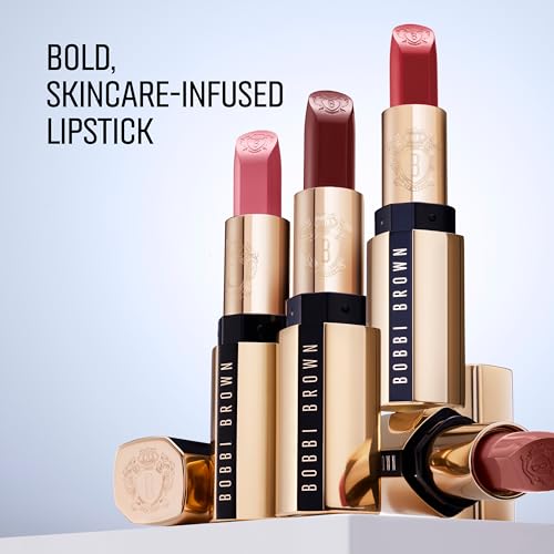 Bobbi Brown Luxe Lipstick | Bold, Skincare-Infused Lipstick for Rich Satin Finish | Chamomile Oil & Jasmine Flower Wax, 0.12 Ounce, Pale Mauve