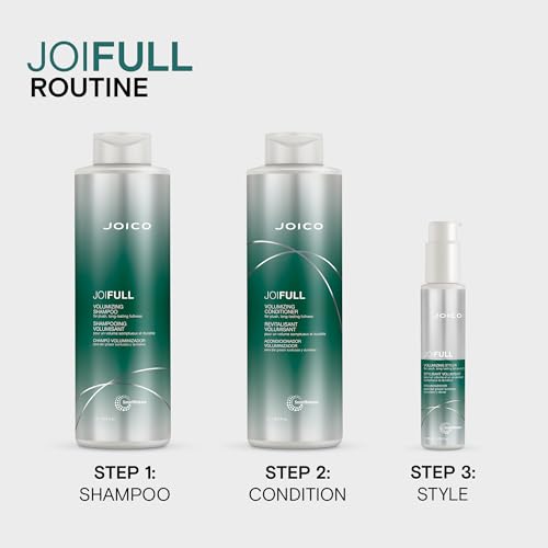 Joico JoiFULL Volumizing Shampoo | For Fine, Thin Hair | Add Instant Body | Long-Lasting Fullness | For Thicker Bouncier Hair | Boost Shine | With Lotus Flower & Bamboo Extract | 33.8 Fl Oz