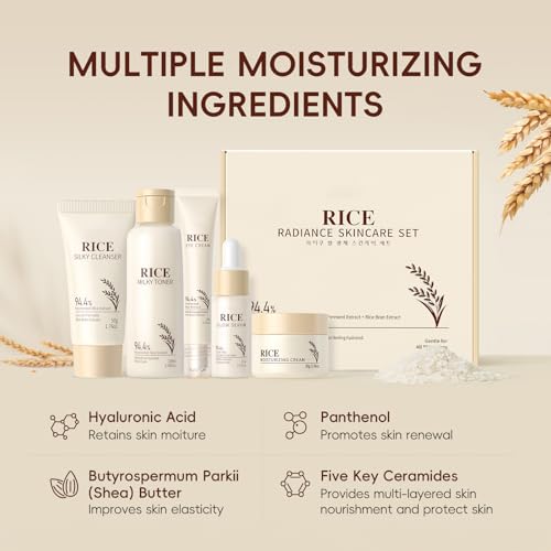 LAIKOU Skin Care Set, Korean Skin Care - Korean Beauty for Women - 5pcs