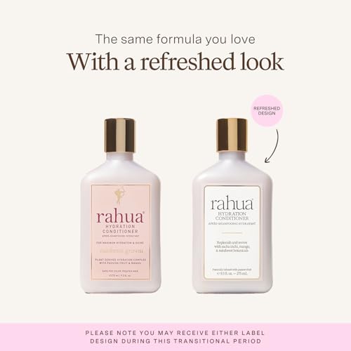 Rahua Hydration Conditioner - For Dry, Medium to Thick Hair - Deeply Moisturizing for Curly, Coily & Textured Hair - With Amazonian Oils & Mango Sugars to Hydrate, Detangle & Add Shine - 9.3 fl oz