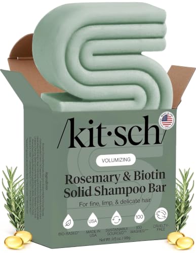 Kitsch Rosemary & Biotin Shampoo Bar Soap for Hair Growth - 3.5 oz