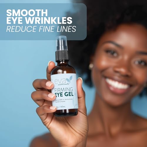 Eva Naturals Eye Gel, Peptides & Hyaluronic Acid, Dark Circles, 2 oz