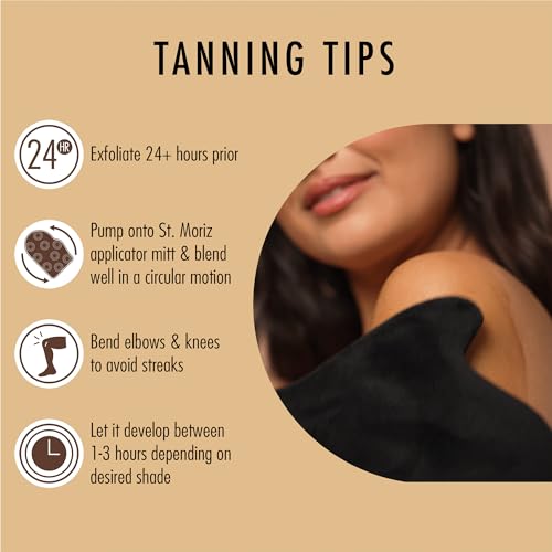 St. Moriz Professional 1 Hour Fast Self Tanner Mousse with Tanning Mitt Bundle - Light to Dark - 200ml - Sunless Instant, Express Self Tanning Foam for Golden, Natural Looking Fake Tan - Aloe Vera