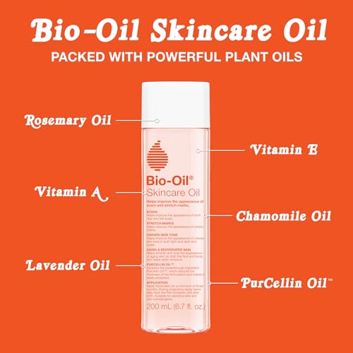 Bio-Oil Skincare Body Oil Serum, Scars & Stretch Marks, 6.7 fl oz