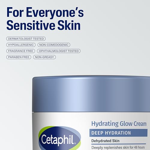 Cetaphil Deep Hydration Face Cream, Dry, Sensitive Skin Care, 1.7oz