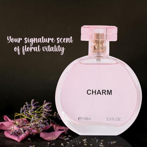 Charm Perfume for Women – Fresh Floral Fruity Eau de Parfum – Sweet Citrus & Musky Scent – 100ml / 3.3 fl oz