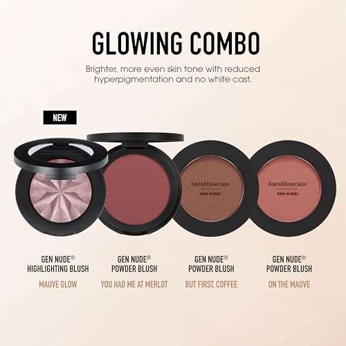 bareMinerals Gen Nude Powder Blush, On The Mauve, 0.21 oz