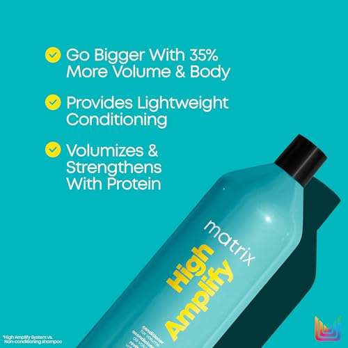 Matrix High Amplify Conditioner – For Fine Hair, 33.8 Fl Oz