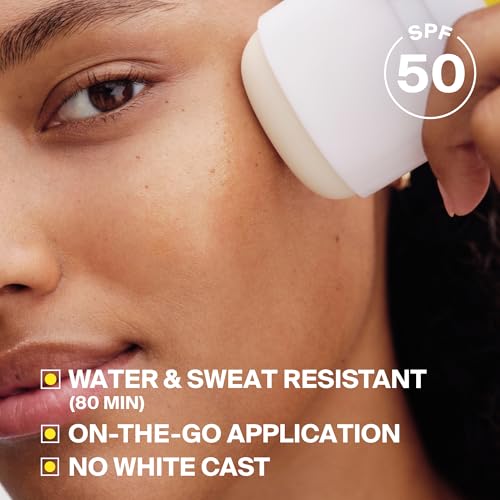 Supergoop! PLAY Everyday Sunscreen Stick SPF 50 - Lightweight, Non-Greasy Formula - Natural Finish - Fragrance Free - Water & Sweat Resistant - All Skin Types - 1.4 fl oz