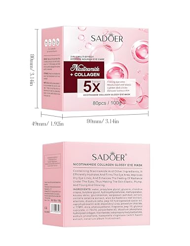 NORNI LEORD 80 PCS Under Eye Patches for Puffy Eyes and Dark Circles