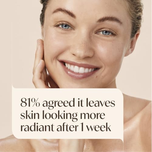 Aveeno Positively Radiant Skin Brightening Exfoliating Daily Face Wash Scrub, Gentle with Moisture-Rich Soy Extract, Helps Improve Skin Tone & Texture, Oil- & Soap-Free, Hypoallergenic, 5 Oz