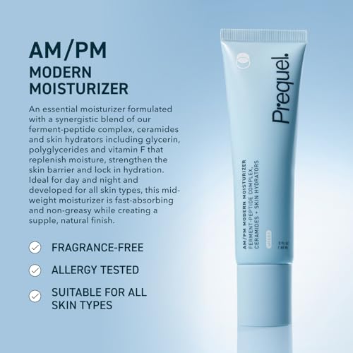 Prequel Skin Face Moisturizer Peptide Cream With Ceramides Glycerin Barrier