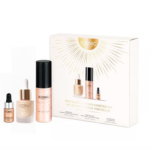 ICONIC LONDON Mini Glow Getters Starter Kit | Travel Size, 3 Piece Set