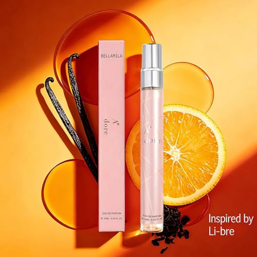Bellamila Orange & Ambery Vanilla Travel Perfume Spray, Sweet & Warm
