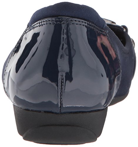 Anne Klein Women's Umeko Ballet Flat, Navy Multi Fabric, 9 M US